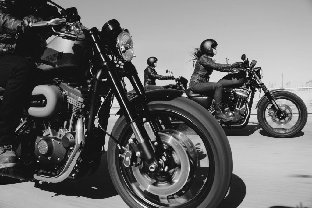 Motorräder, Drei Harley Davidsons