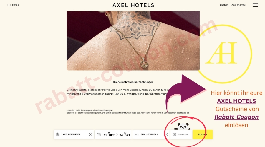 AXEL HOTELS Gutschein