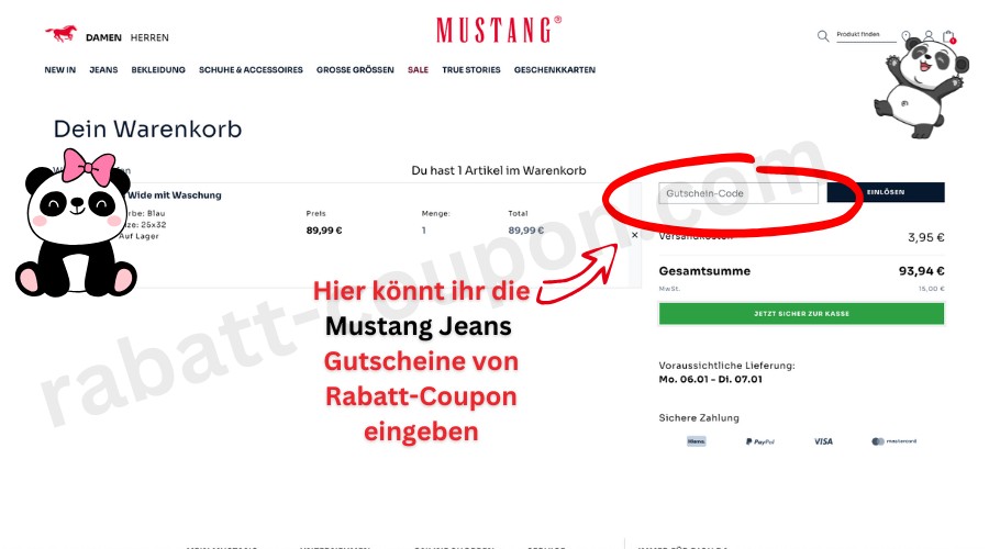 Mustang Jeans Gutschein