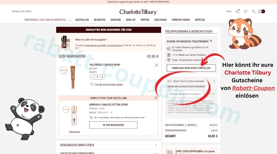 Charlotte Tilbury Gutschein