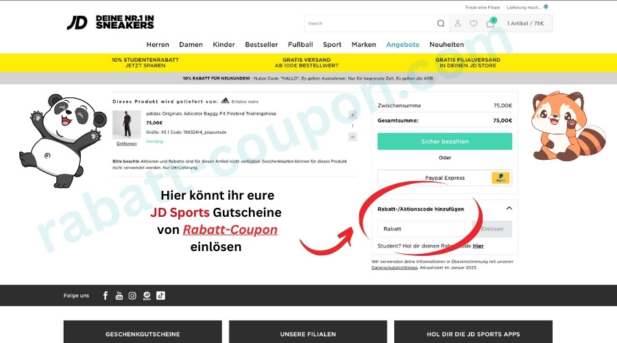 JD Sports Gutschein